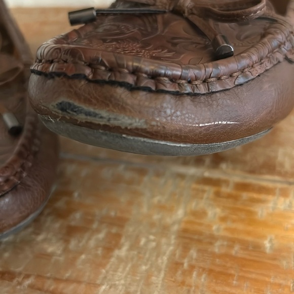 b.o.c Born Women’s Loafers Slip On Brown Textured Floral Cottage Core Size 6.5 - Picture 8 of 10